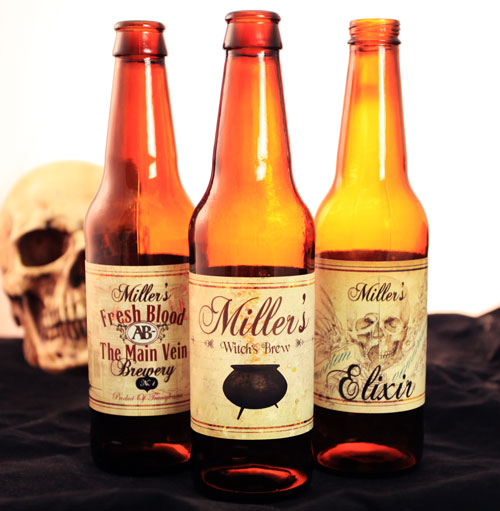 Halloween Themed 6 Pack - Add Your Name Beer Labels