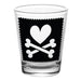 1.75 oz Shot Glass- Cutsey Skulls - Heart