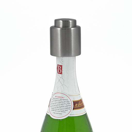 Push Button Chrome Champagne Stopper