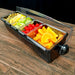 Condiment Holder (5) 1-Quart (1) 2-Quart Fruit Tray - Black