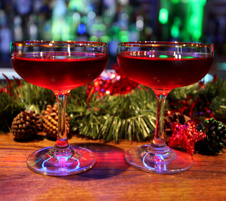 Rimmed Holiday Coupe - Set of 4