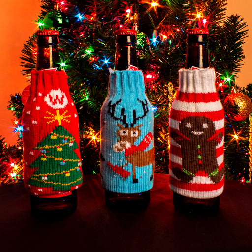 Knitted Ugly Sweater Beer Hugger - Design Options