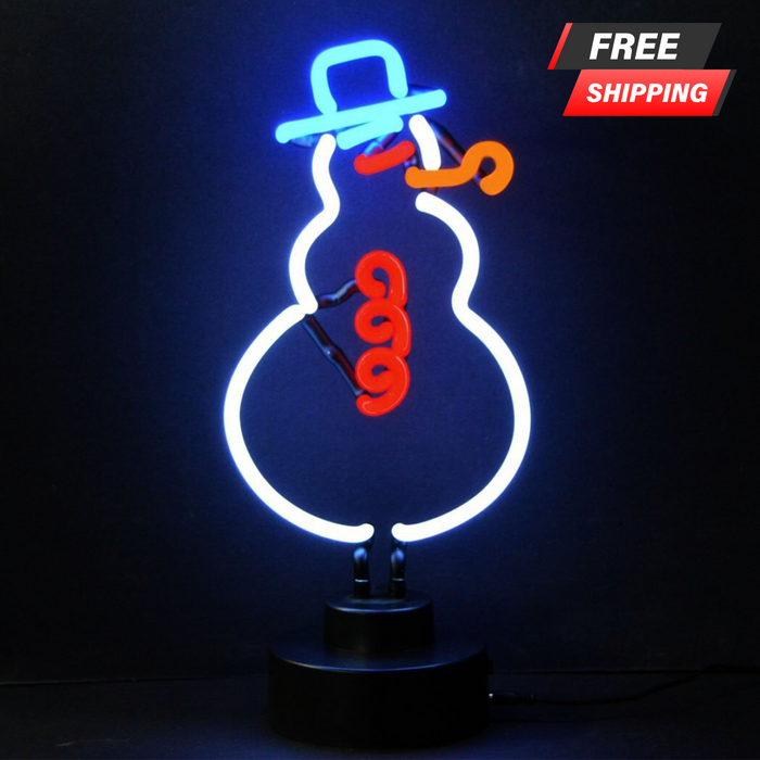 Snowman Neon Sign