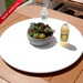 outdoor lazy susan fire table cover white