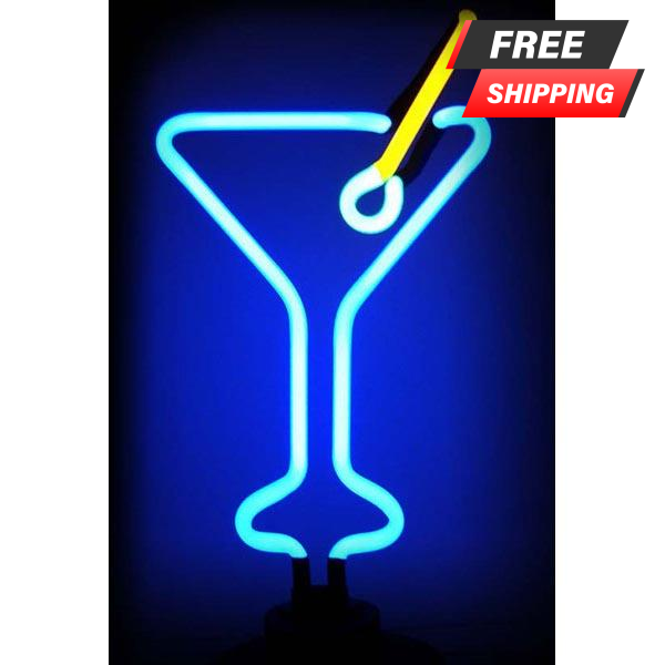 Martini Glass NEON Sculpture