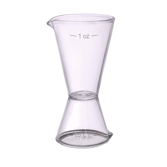 BarConic® Glass Double Sided Jigger - 1/2 oz and 1 oz