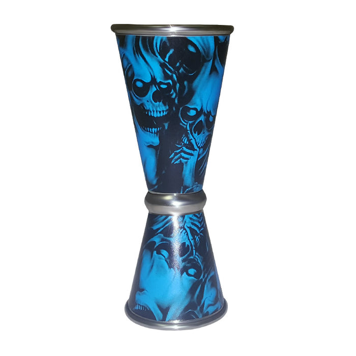 Designer Jigger - Tall Double-Sided 28ML by 56ML - BLUE EVIL