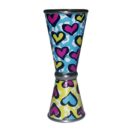 Designer Jigger - Tall Double-Sided 28ML by 56ML - CHEETAH LOVE