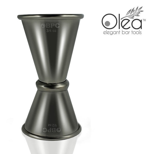 Olea™ Japanese Tall Jigger - Gunmetal Plated - 1/2oz X 3/4oz