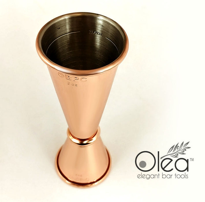 Olea™ Japanese Tall Jigger - Copper Plated - 1oz X 2oz