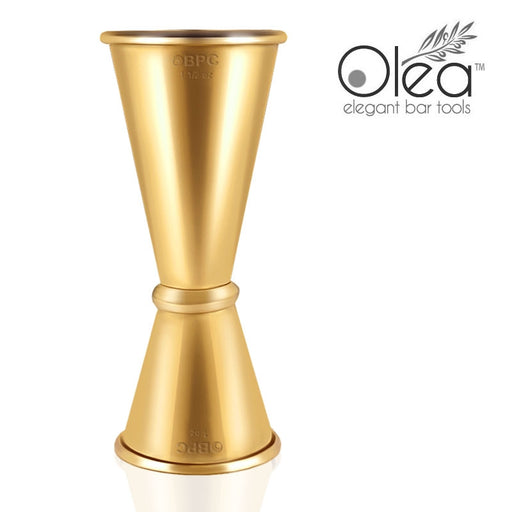 Olea™ Japanese Tall Jigger - Gold Plated - 1 1/2oz X 1oz