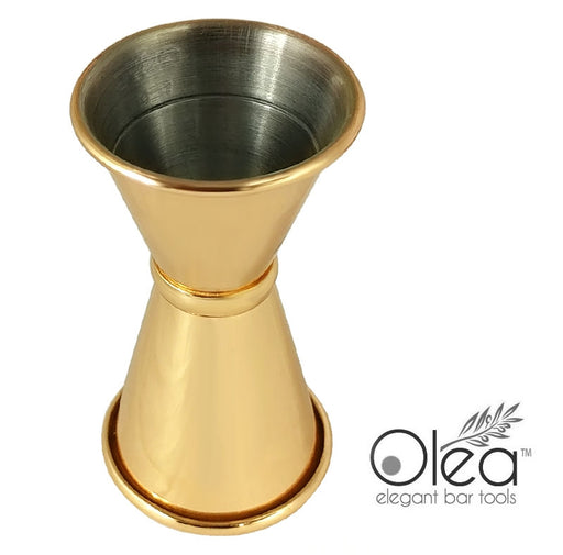 Olea™ Japanese Tall Jigger - Gold Plated - 1/2oz X 3/4oz