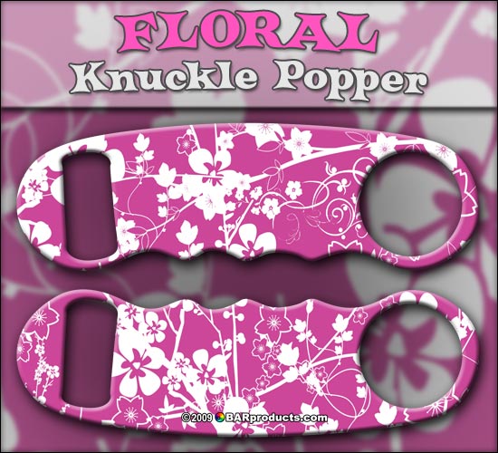 Knuckle Popper Bottle Opener - Floral