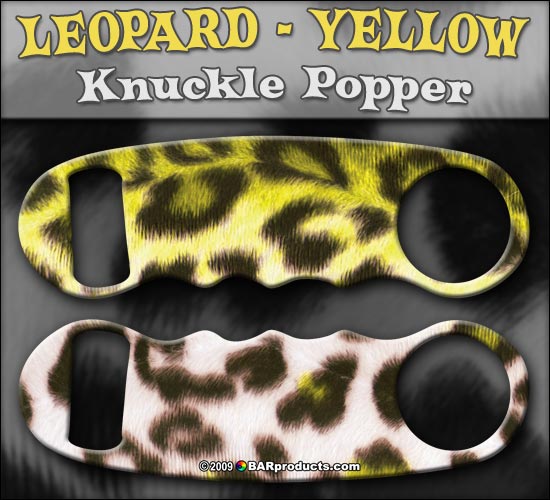 Knuckle Popper Bottle Opener - Leopard Prints - Color Options