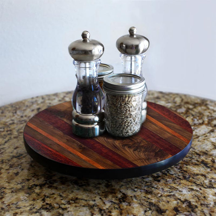 Lazy Susan - WOOD END GRAIN Designs - 3 Different Sizes - For Kitchen Table Top