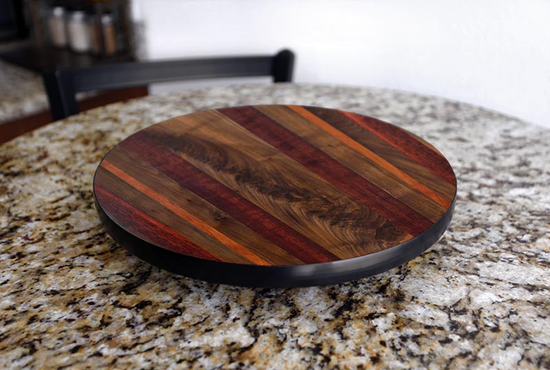 Lazy Susan - WOOD END GRAIN Designs - 3 Different Sizes - For Kitchen Table Top