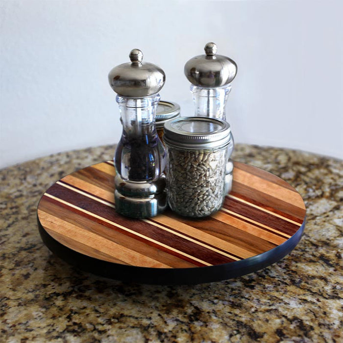 Lazy Susan - WOOD END GRAIN Designs - 3 Different Sizes - For Kitchen Table Top