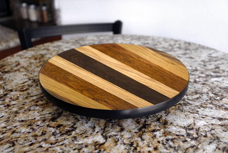 Lazy Susan - WOOD END GRAIN Designs - 3 Different Sizes - For Kitchen Table Top