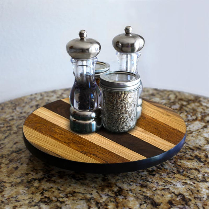 Lazy Susan - WOOD END GRAIN Designs - 3 Different Sizes - For Kitchen Table Top