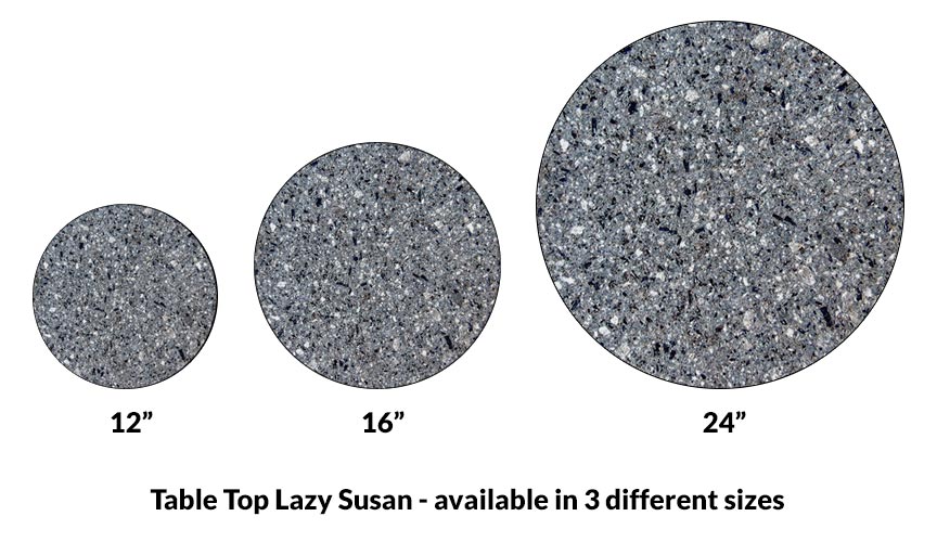 Lazy Susan - GRANITE Designs - 3 Different Sizes - For Kitchen Table Top