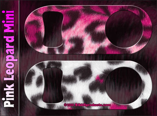 Pink Leopard Mini Bottle Opener  	