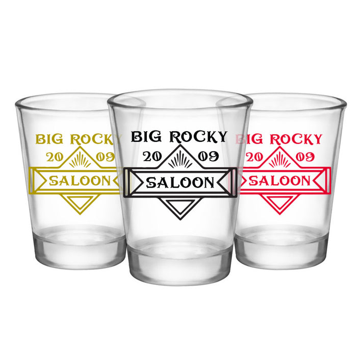 Customizable 1.75 oz. Clear Shot Glass- Saloon - AYN