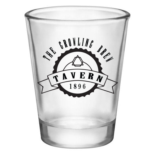 Customizable 1.75 oz. Clear Shot Glass- TAVERN - AYN