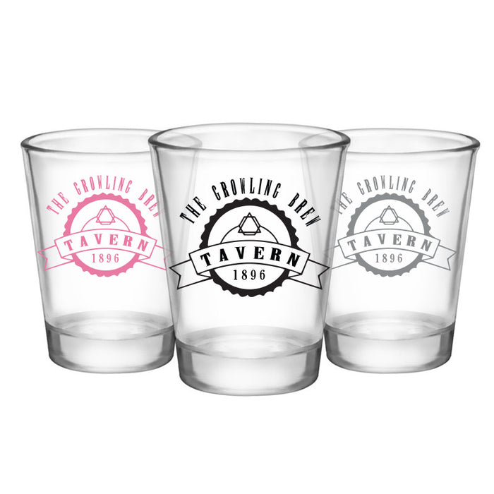 Customizable 1.75 oz. Clear Shot Glass- TAVERN - AYN