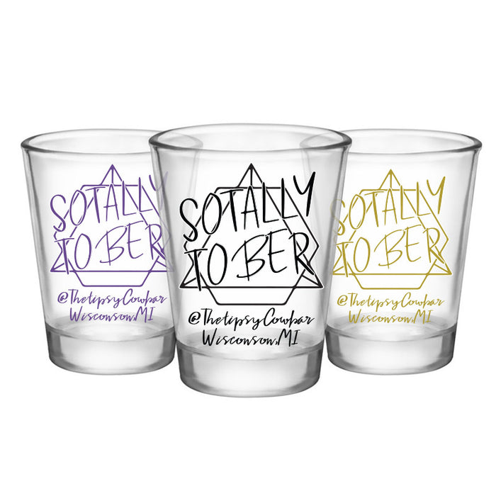 Customizable 1.75 oz. Clear Shot Glass- Sotally Tober - AYN