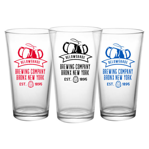 CUSTOMIZABLE - 16oz Pint / Mixing Glass- Brew1