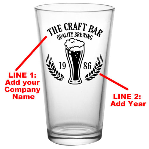 CUSTOMIZABLE - 16oz Pint / Mixing Glass- Quality