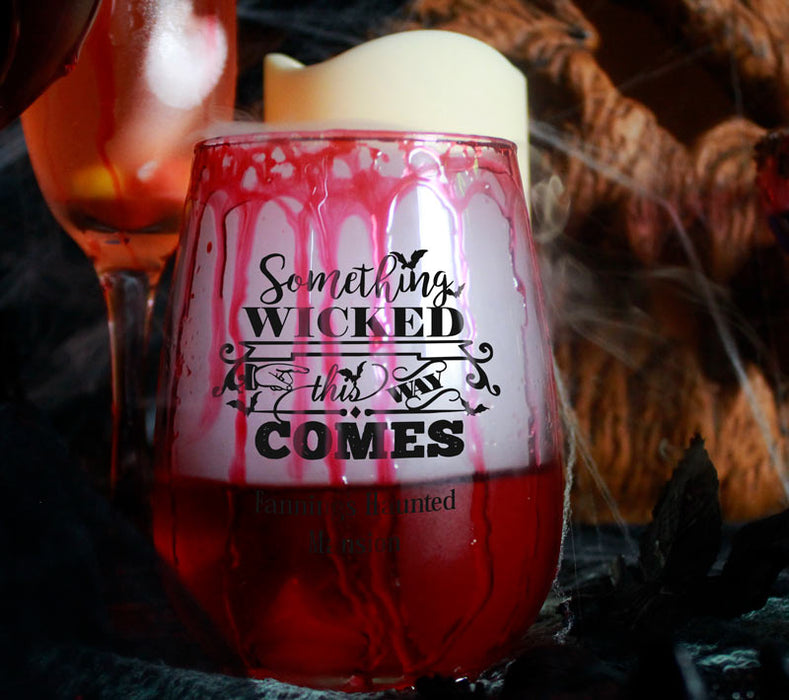 CUSTOMIZABLE - Stemless Wine Glass - 17 ounce - Something Wicked