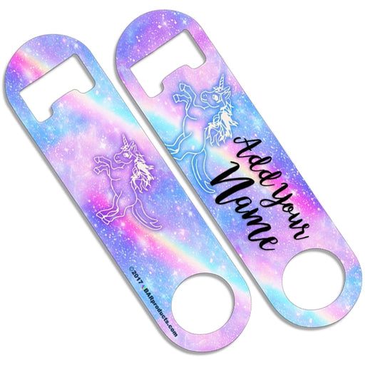 CUSTOMIZABLE Skinny Mini Bottle Opener - Unicorn