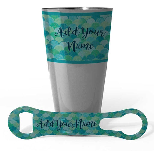 Printed Cocktail Shaker and V-Rod® Bar Set - Mermaid - Color Options