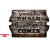 Custom Tavern Shaped Wood Bar Sign - Something Wicked