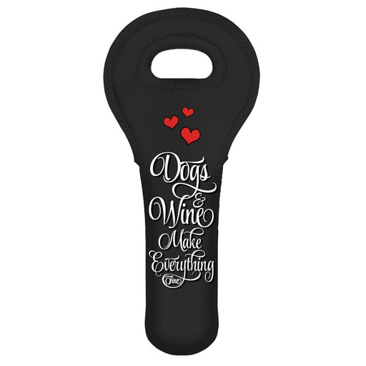 CUSTOMIZABLE Wine Tote - Dogs & Wine