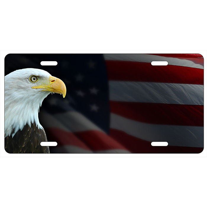 Custom License Plate - Bald Eagle