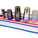 LED Bar Mats (3 3/4" W x 23 3/8" L) - 3 Color Options - Red, White, and Blue