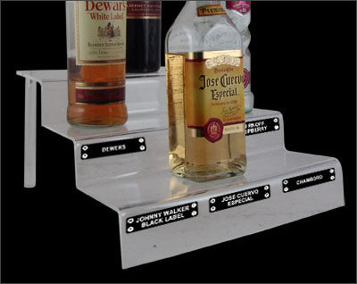 Bar Speed Rail Liquor Bottle Display Labels - 294 Labels