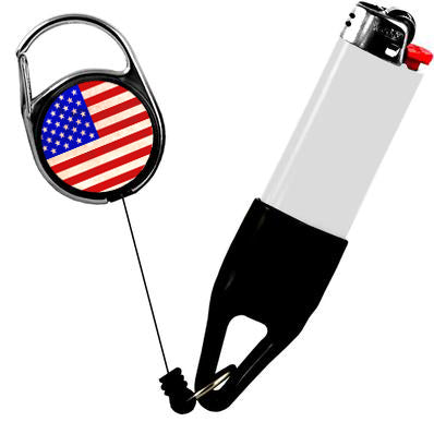 PREMIUM CLIP LIGHTER LEASH® - FLAG SERIES