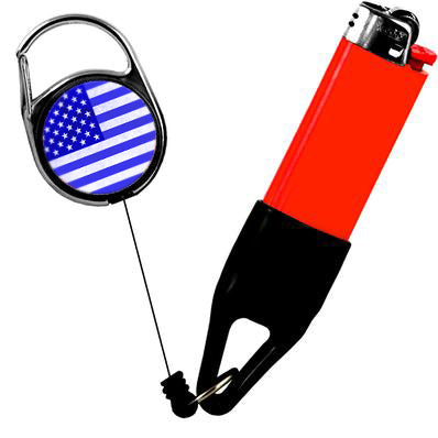 PREMIUM CLIP LIGHTER LEASH® - FLAG SERIES