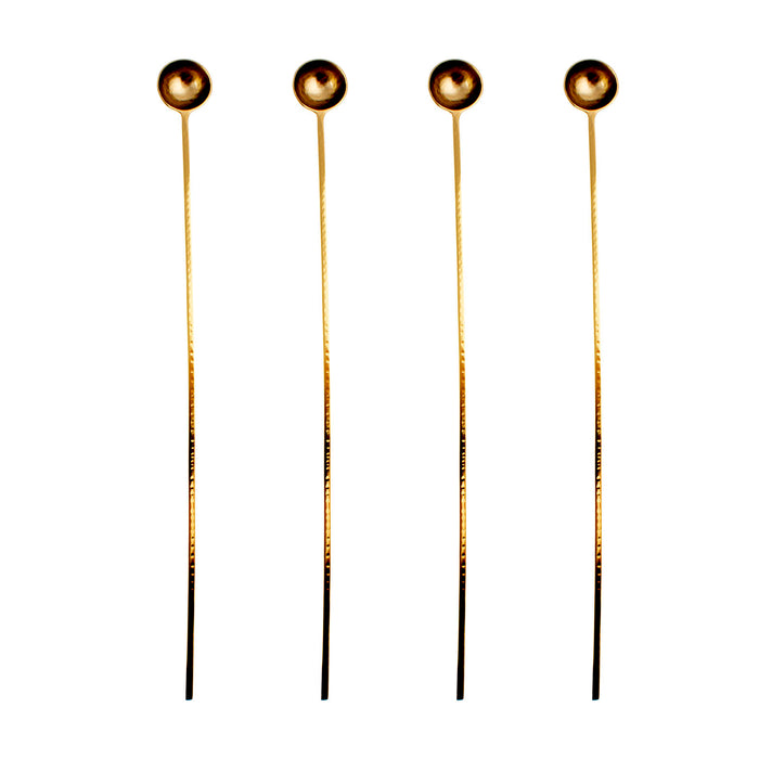 Long Gold Harper Stir Spoons - 4 pack