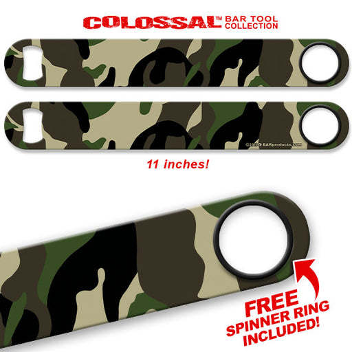 Kolorcoat™ 11" Long COLOSSAL™  Speed Bottle Opener – Camo