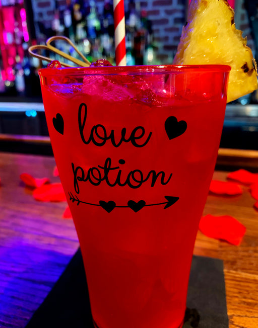 Love Potion Polycarbonate Cup - Neon Pink