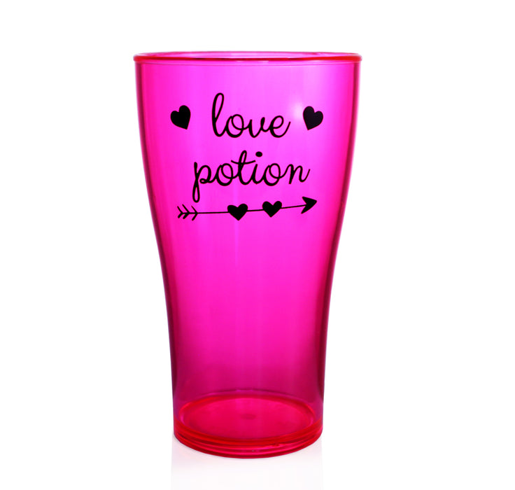 Love Potion Polycarbonate Cup - Neon Pink