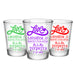 CUSTOMIZABLE - 1.75oz Clear Shot Glass - Love, Laughter & Ever After