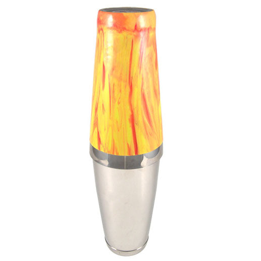 Yellow/Red Swirl Vinylworks MAKO - 30 oz. Cocktail Shaker Tin