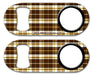 Kolorcoat®  Mini Bottle Opener ONLY – Brown Plaid