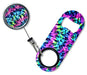 Kolorcoat® Mini Bottle Opener with Retractable Reel – Tie Dye 3