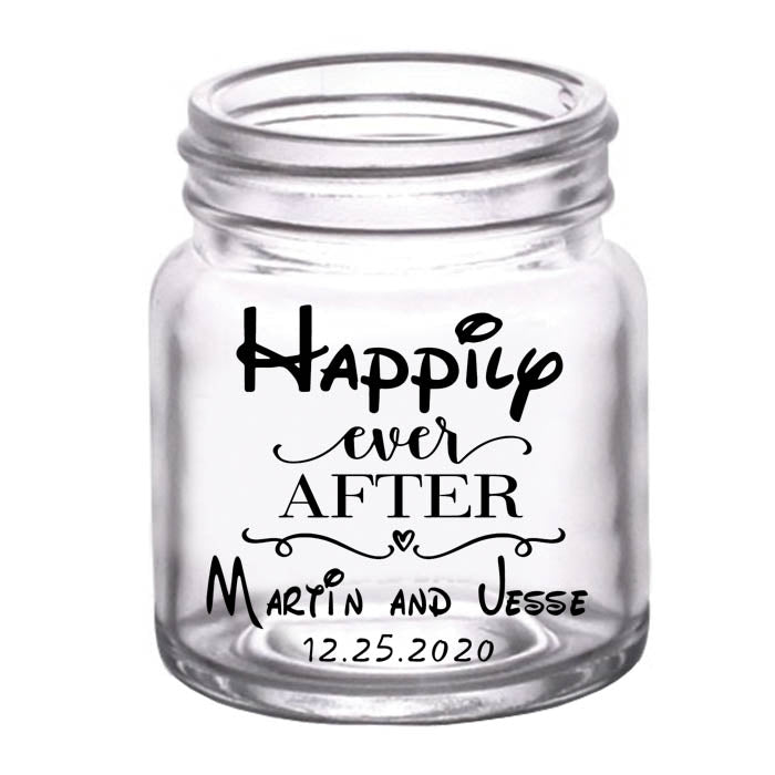 CUSTOMIZABLE - 2oz Clear Mini Mason Jar Shot Glass - Disney